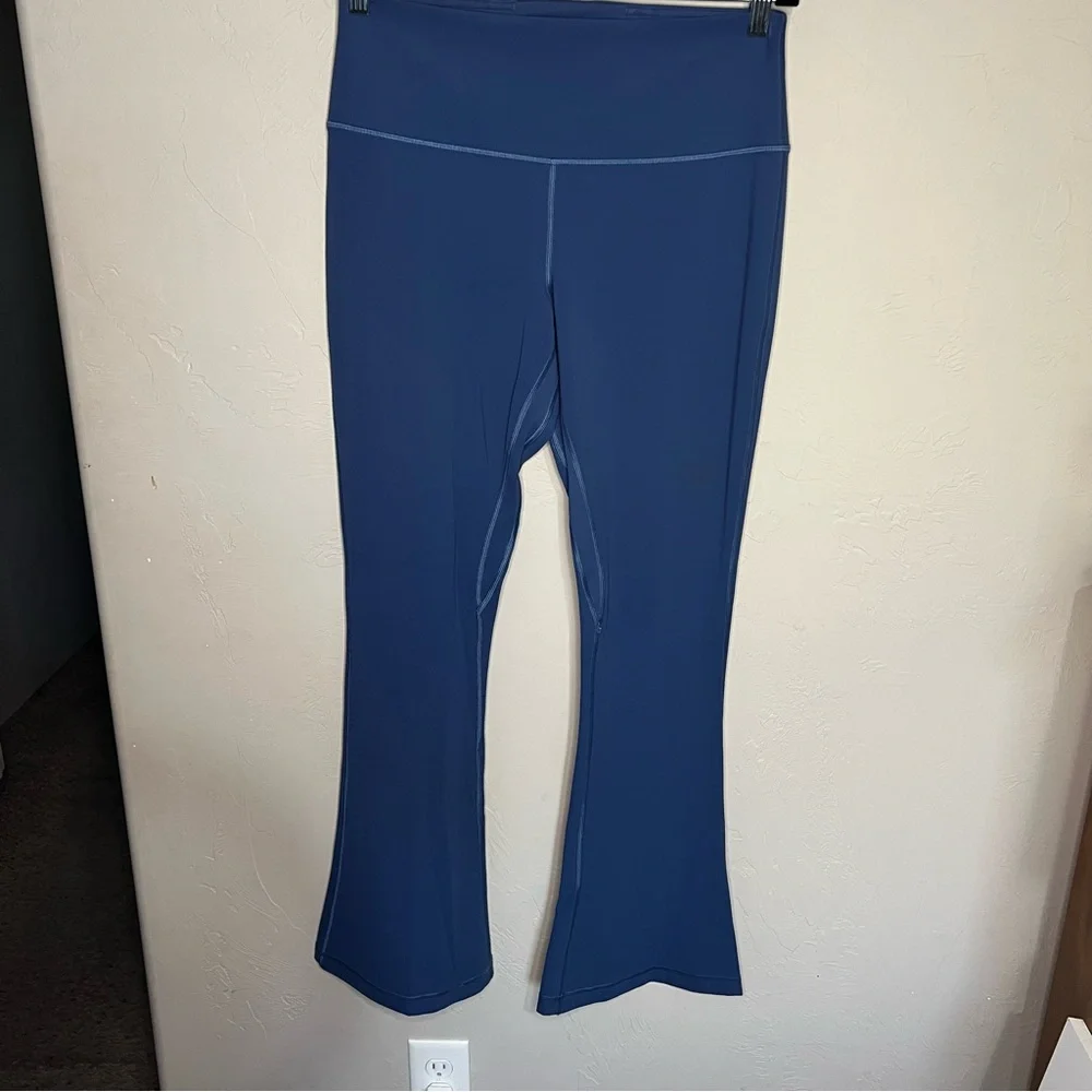 Lululemon Align High‎ Rise Mini Flare Blue Leggings